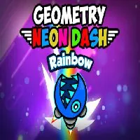 Geometry Neon Dash Rainbow - Kongregate